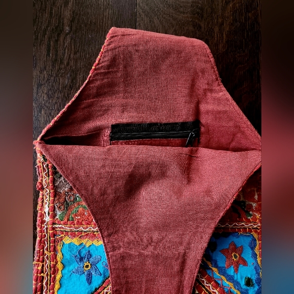 Vintage Indian Kutchi Mirrored Embroidered Shoulder Bag NWOT tags $24 - Picture 6 of 7